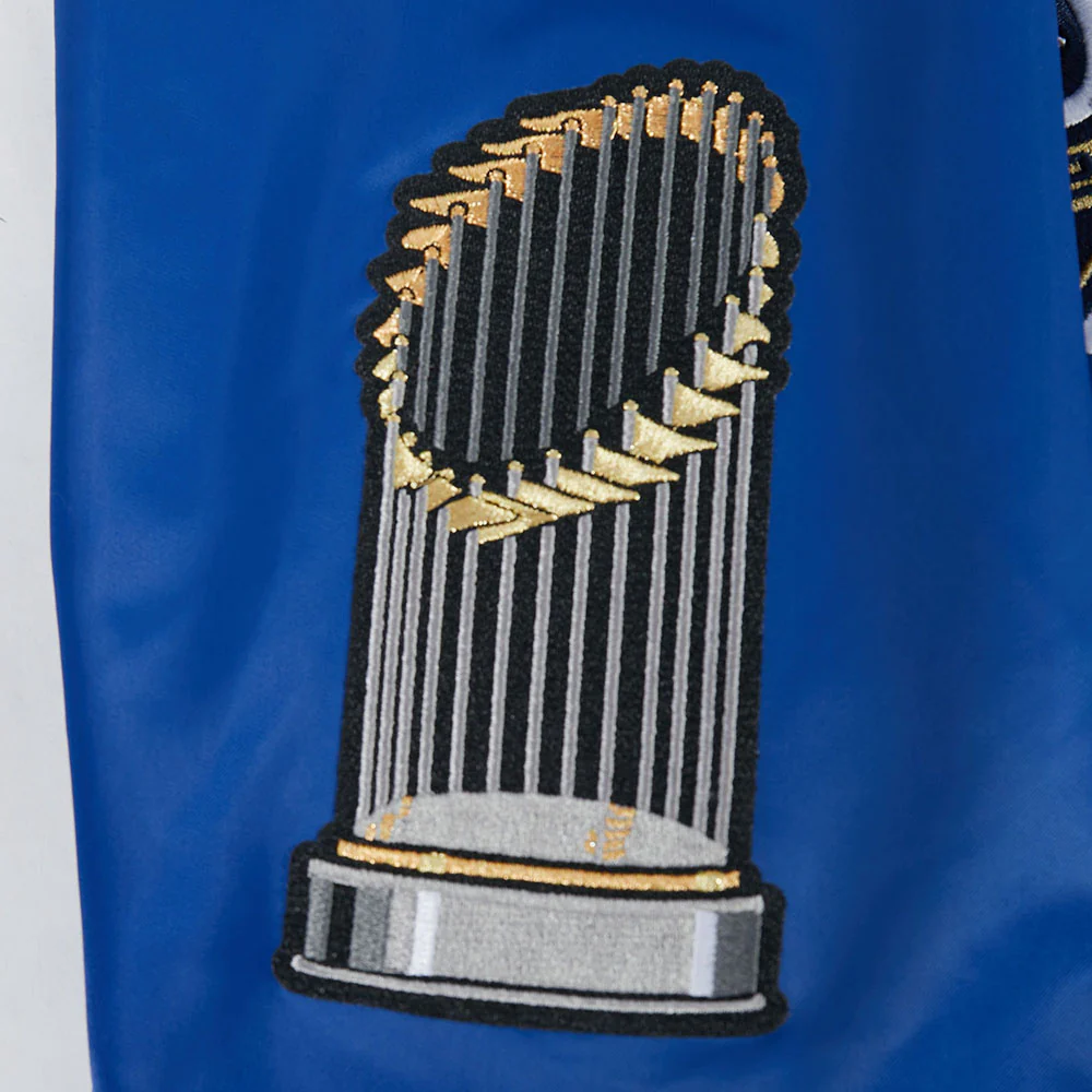 MLB LOS ANGELES DODGERS MLB WORLD SERIES 2025 PRO SATIN YD RIB JACKET (DODGER BLUE) - Image 8