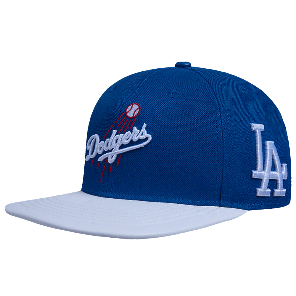 MLB LOS ANGELES DODGERS FAST LANE LOGO WOOL STRAPBACK (DODGER BLUE) - Image 2