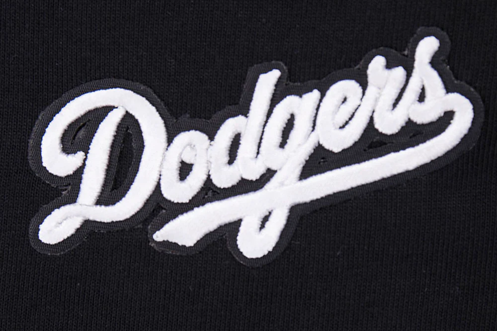 MLB LOS ANGELES DODGERS SCRIPT TAIL WOMEN'S COTTON BOYFRIEND TOP (BLACK) - Image 6