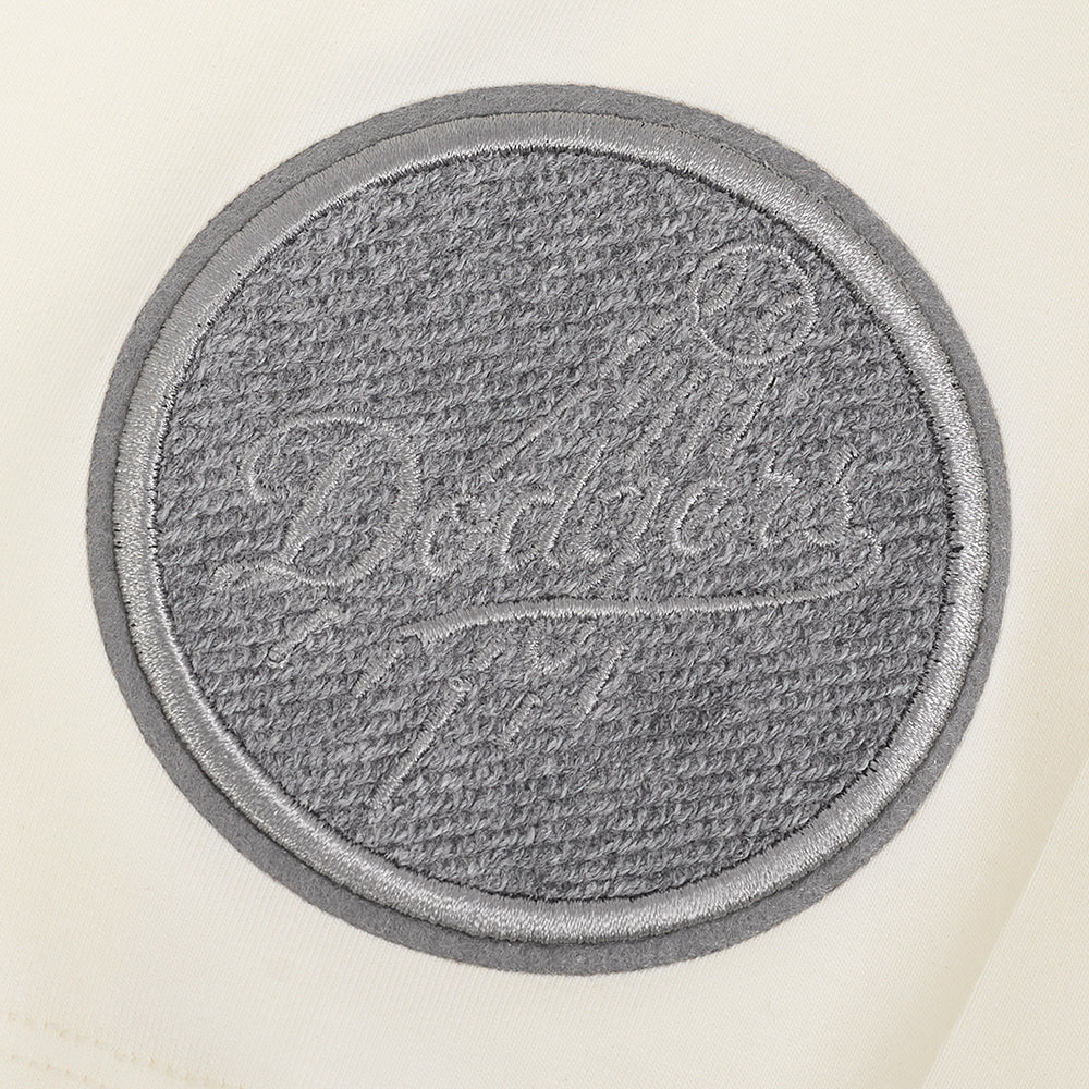 MLB LOS ANGELES DODGERS REVERSE FRENCH TERRY WOMEN'S SINGLE JERSEY BOXY TOP (EGGSHELL) - Image 9