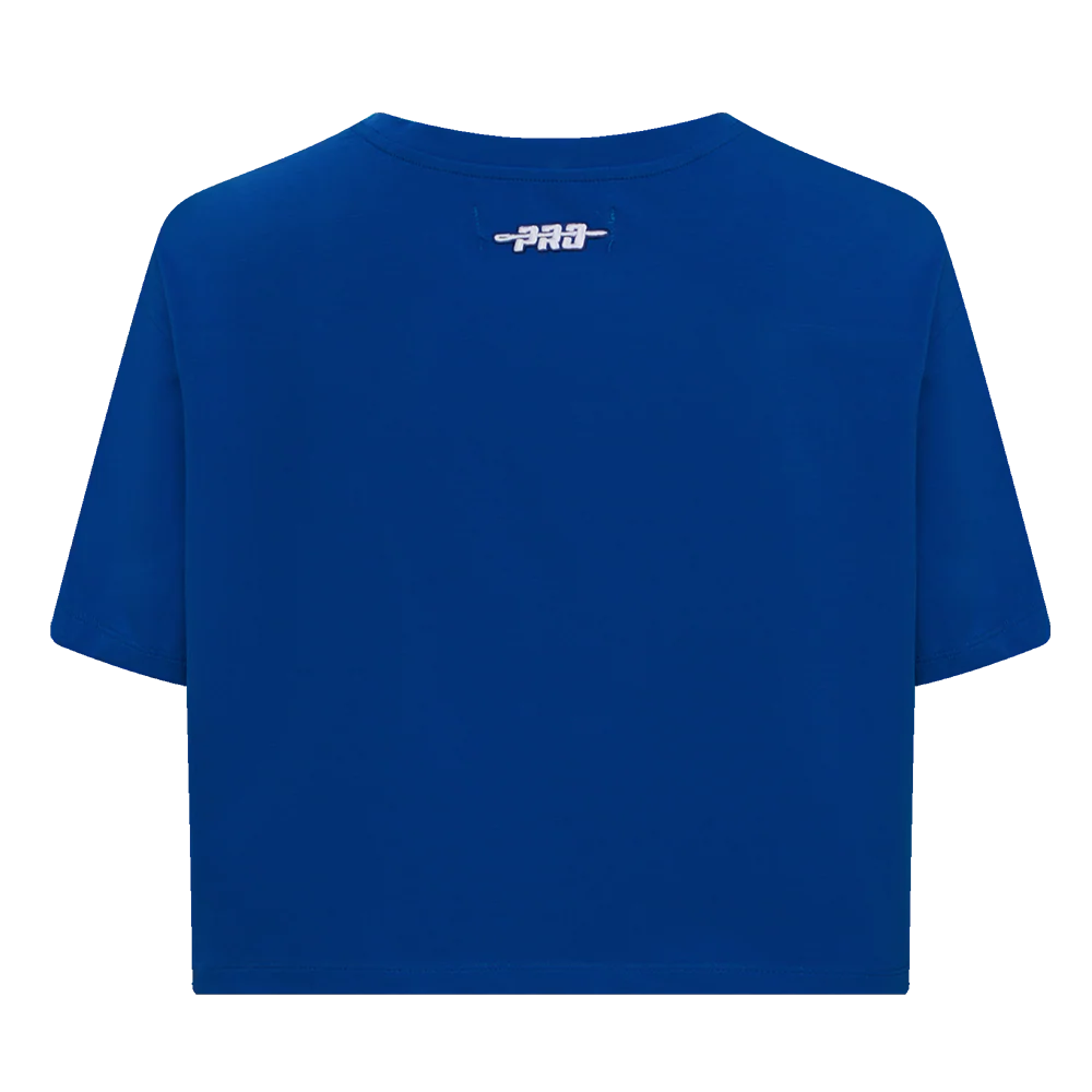 MLB LOS ANGELES DODGERS SKETCHBOOK WOMEN'S SINGLE JERSEY BOXY TEE (DODGER BLUE) - Image 7