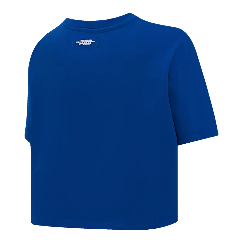 MLB LOS ANGELES DODGERS SKETCHBOOK WOMEN'S SINGLE JERSEY BOXY TEE (DODGER BLUE) - Image 8