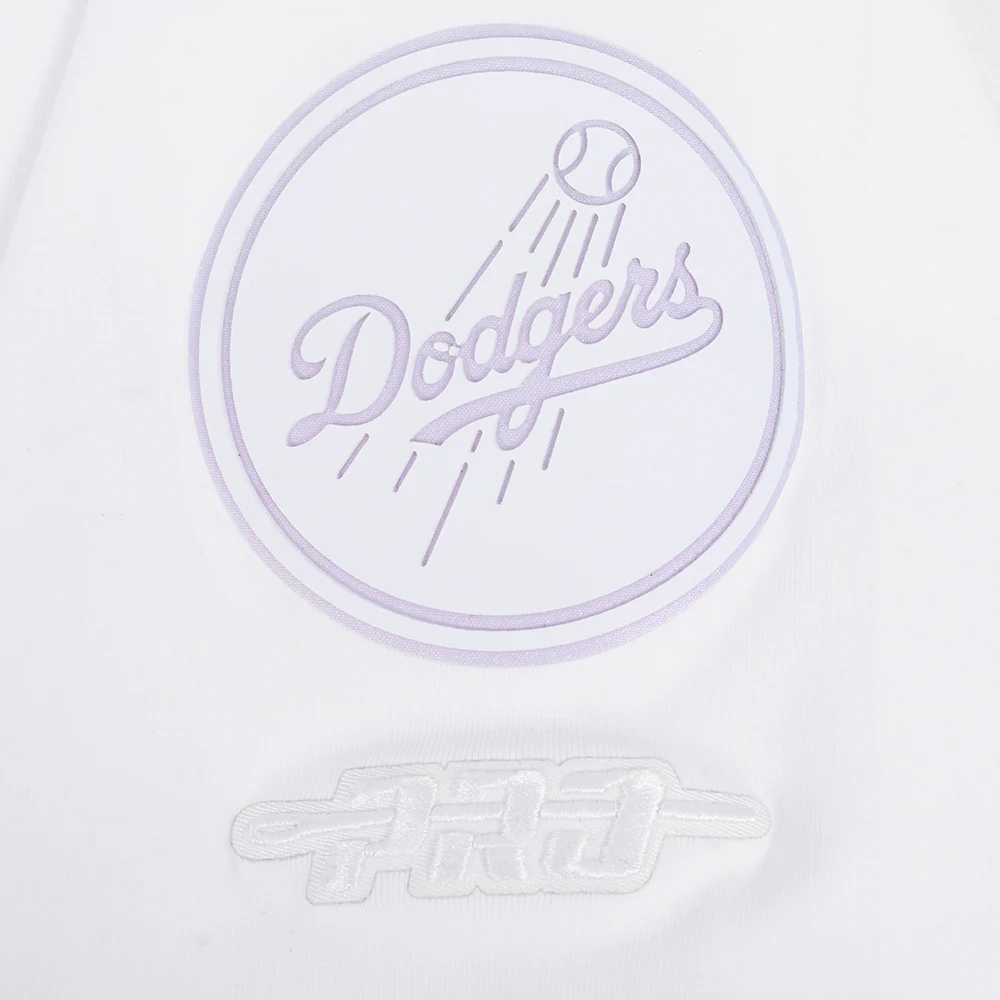 MLB LOS ANGELES DODGERS HOLOGRAM WOMEN'S SINGLE JERSEY BOXY TOP (WHITE) - Image 5