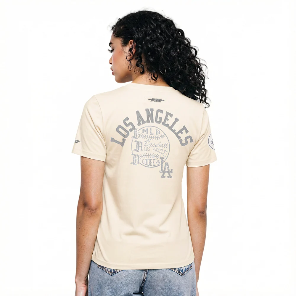 MLB LOS ANGELES DODGERS STREET TEAM WOMEN'S SJ SLIM FIT TEE (EGGSHELL) - Image 2