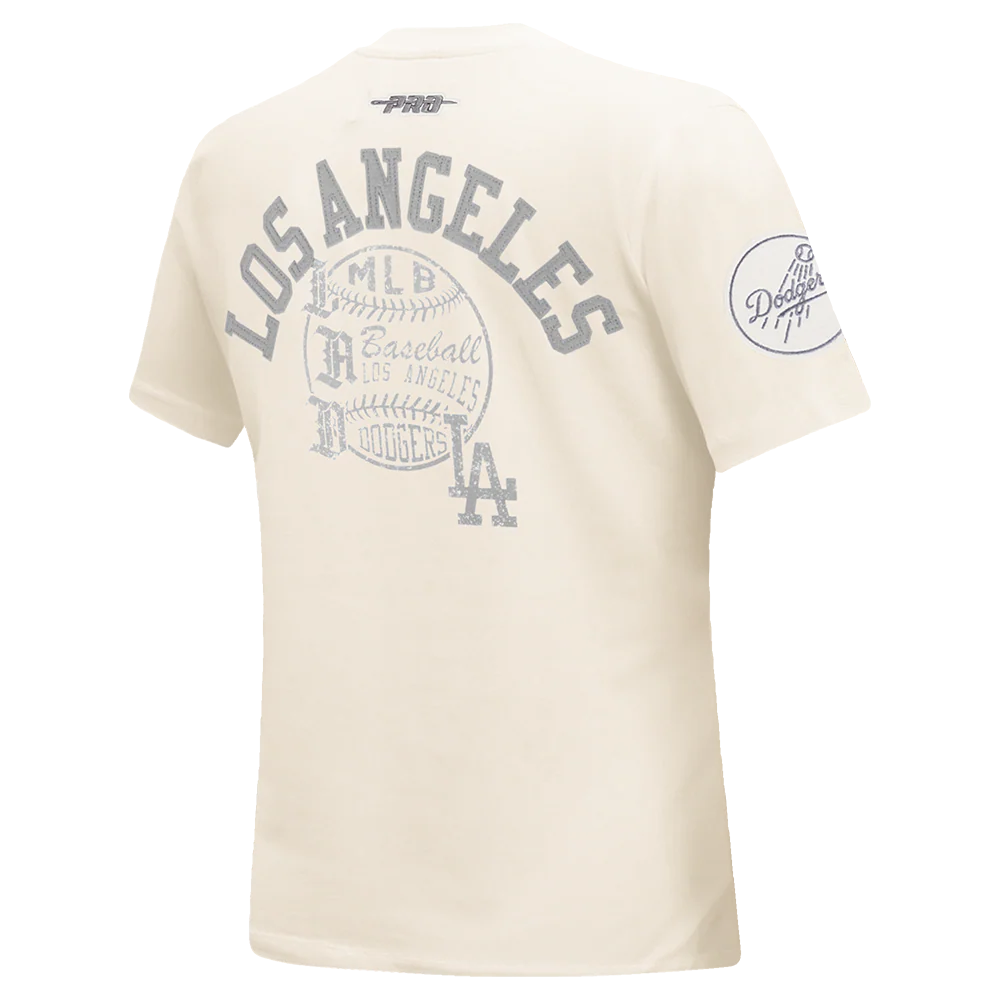 MLB LOS ANGELES DODGERS STREET TEAM WOMEN'S SJ SLIM FIT TEE (EGGSHELL) - Image 4