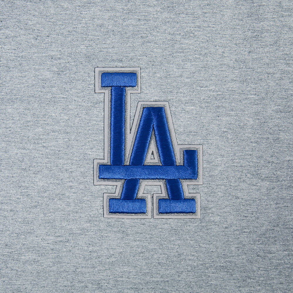 MLB LOS ANGELES DODGERS WINGSPAN WOMEN'S SJ BOXY TEE (DARK HEATHER GRAY) - Image 9