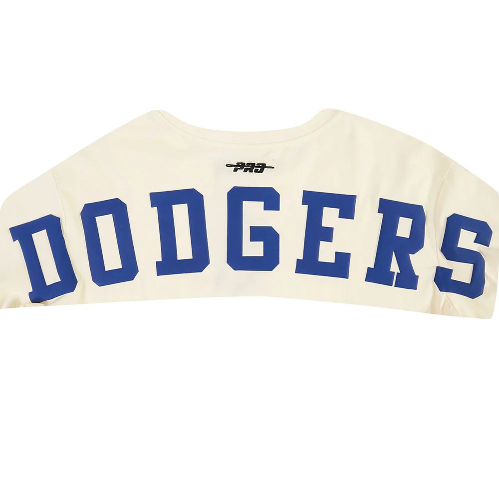 MLB LOS ANGELES DODGERS WINGSPAN WOMEN'S SJ BOXY TEE (EGGSHELL) - Image 5