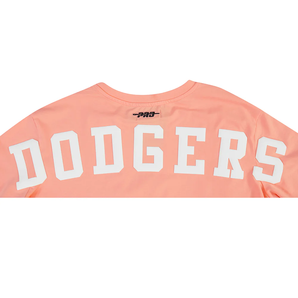 MLB LOS ANGELES DODGERS WINGSPAN WOMEN'S SJ BOXY TEE (GUAVA) - Image 5