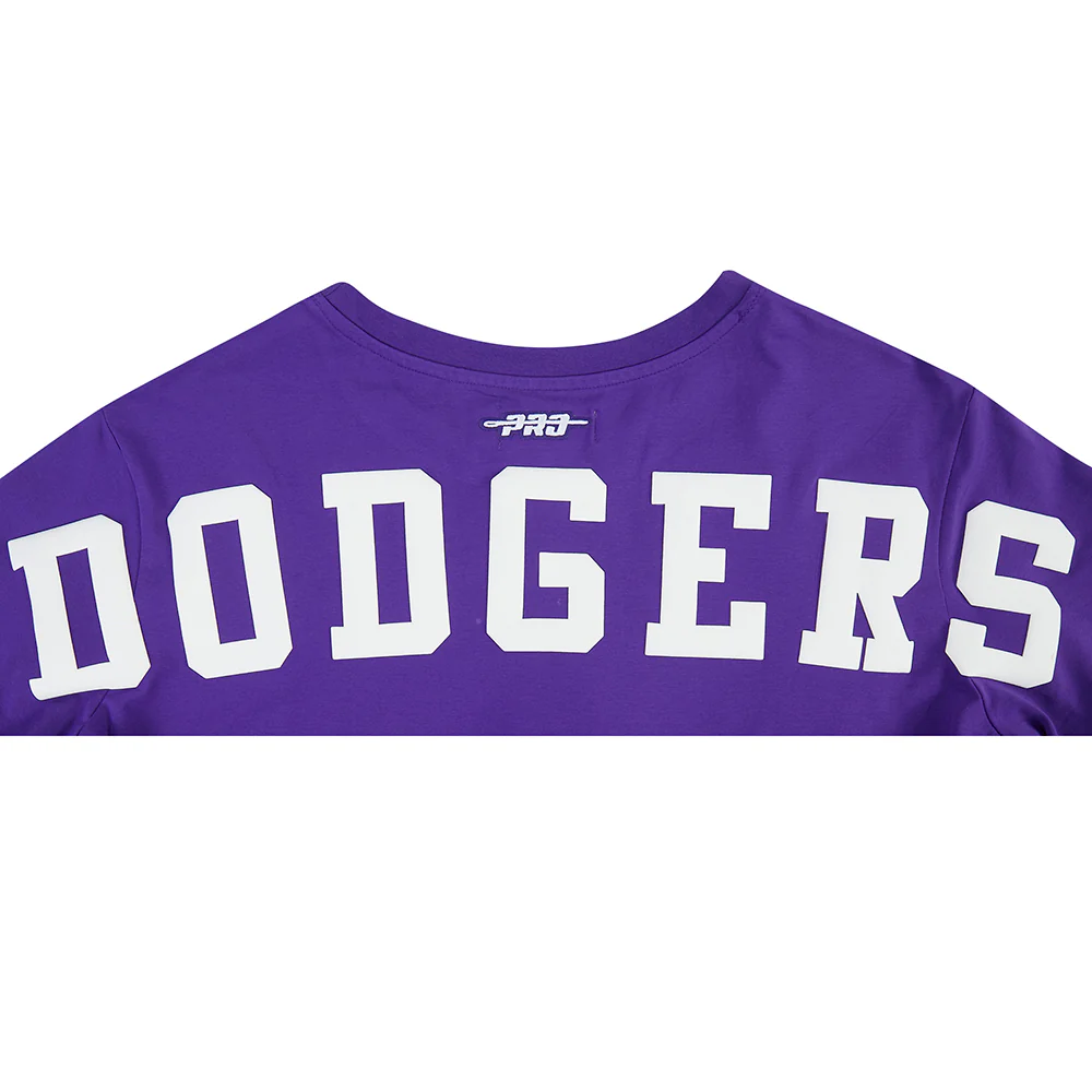 MLB LOS ANGELES DODGERS WINGSPAN WOMEN'S SJ BOXY TEE (PURPLE) - Image 5
