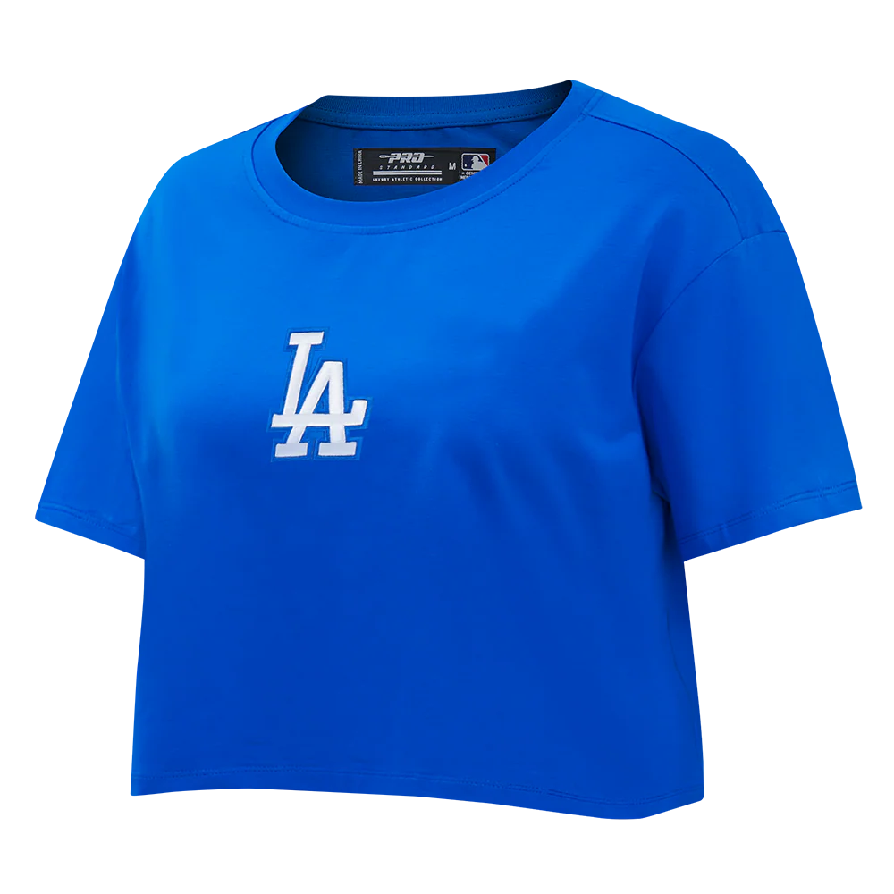 MLB LOS ANGELES DODGERS WINGSPAN WOMEN'S SJ BOXY TEE (ROYAL BLUE) - Image 3