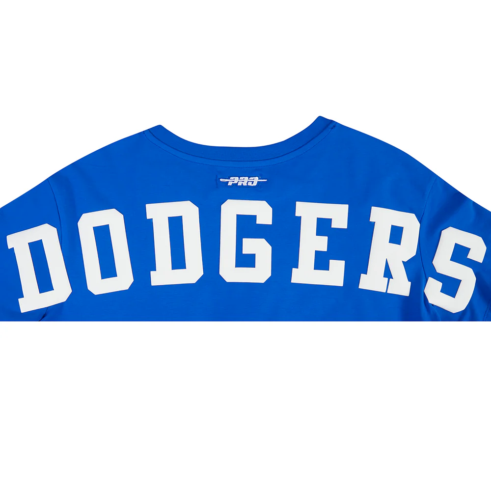 MLB LOS ANGELES DODGERS WINGSPAN WOMEN'S SJ BOXY TEE (ROYAL BLUE) - Image 5
