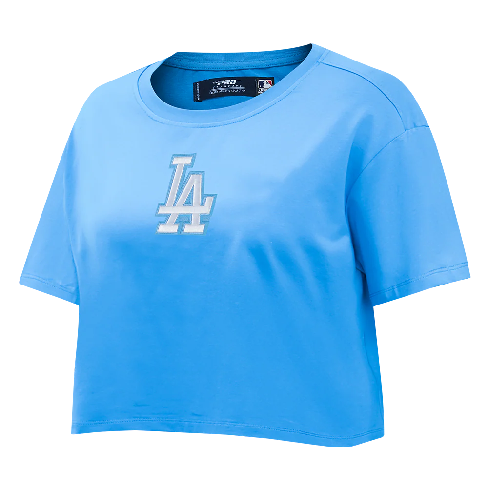 MLB LOS ANGELES DODGERS WINGSPAN WOMEN'S SJ BOXY TEE (UNIVERSITY BLUE) - Image 3