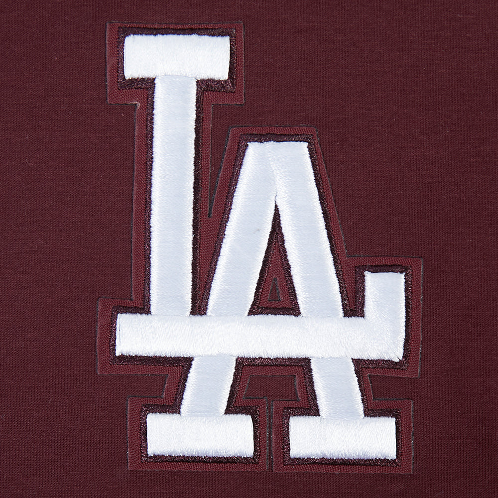 MLB LOS ANGELES DODGERS WINGSPAN WOMEN'S SJ BOXY TEE (WINE) - Image 5