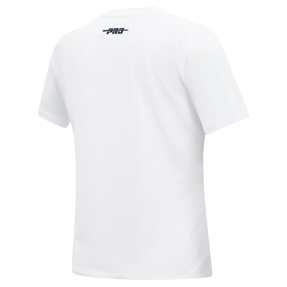 MLB LOS ANGELES DODGERS STAMPED WOMEN'S S/S SLIM TOP (WHITE) - Image 4