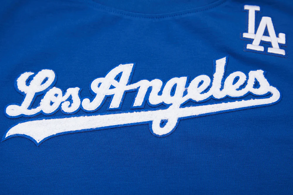 MLB LOS ANGELES DODGERS CLASSIC SHORT SLEEVE WOMEN'S SINGLE JERSEY SLIM FIT TOP (DODGER BLUE) - Image 6