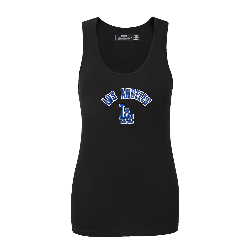 MLB LOS ANGELES DODGERS CLASSIC WOMEN'S RELAXED FIT RACERBACK (BLACK)