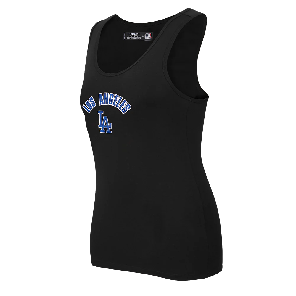 MLB LOS ANGELES DODGERS CLASSIC WOMEN'S RELAXED FIT RACERBACK (BLACK) - Image 2
