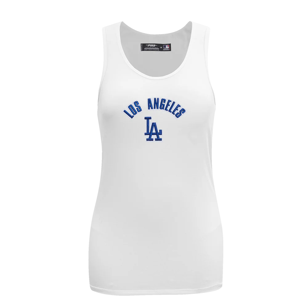MLB LOS ANGELES DODGERS CLASSIC WOMEN'S RELAXED FIT RACERBACK (WHITE)