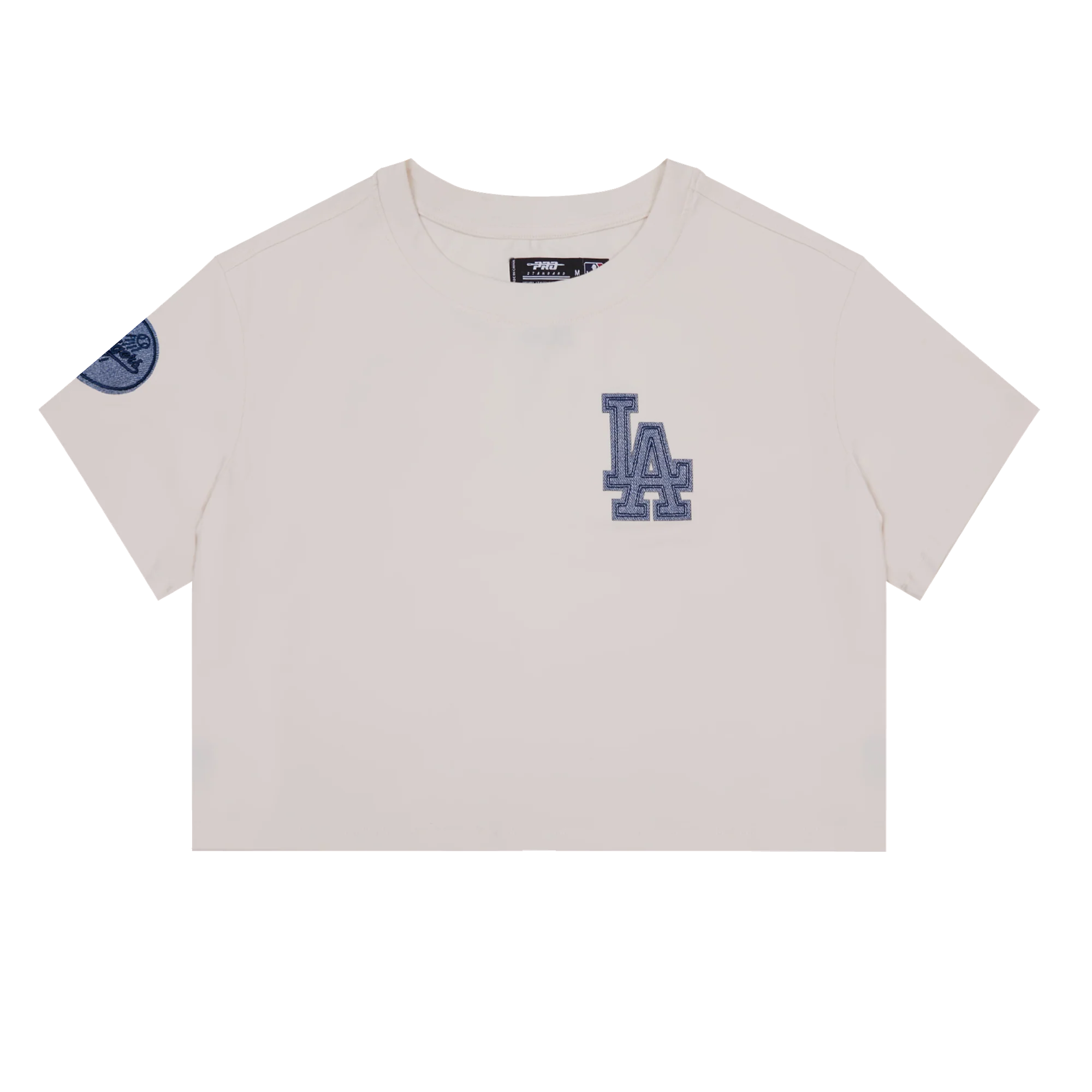 MLB LOS ANGELES DODGERS VARSITY BLUES WOMEN'S BOXY TOP (LINEN) - Image 8