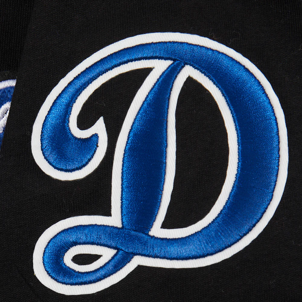 MLB LOS ANGELES DODGERS CLASSIC BIG BOY'S SS STRIPED RIB TOP (BLACK) - Image 6