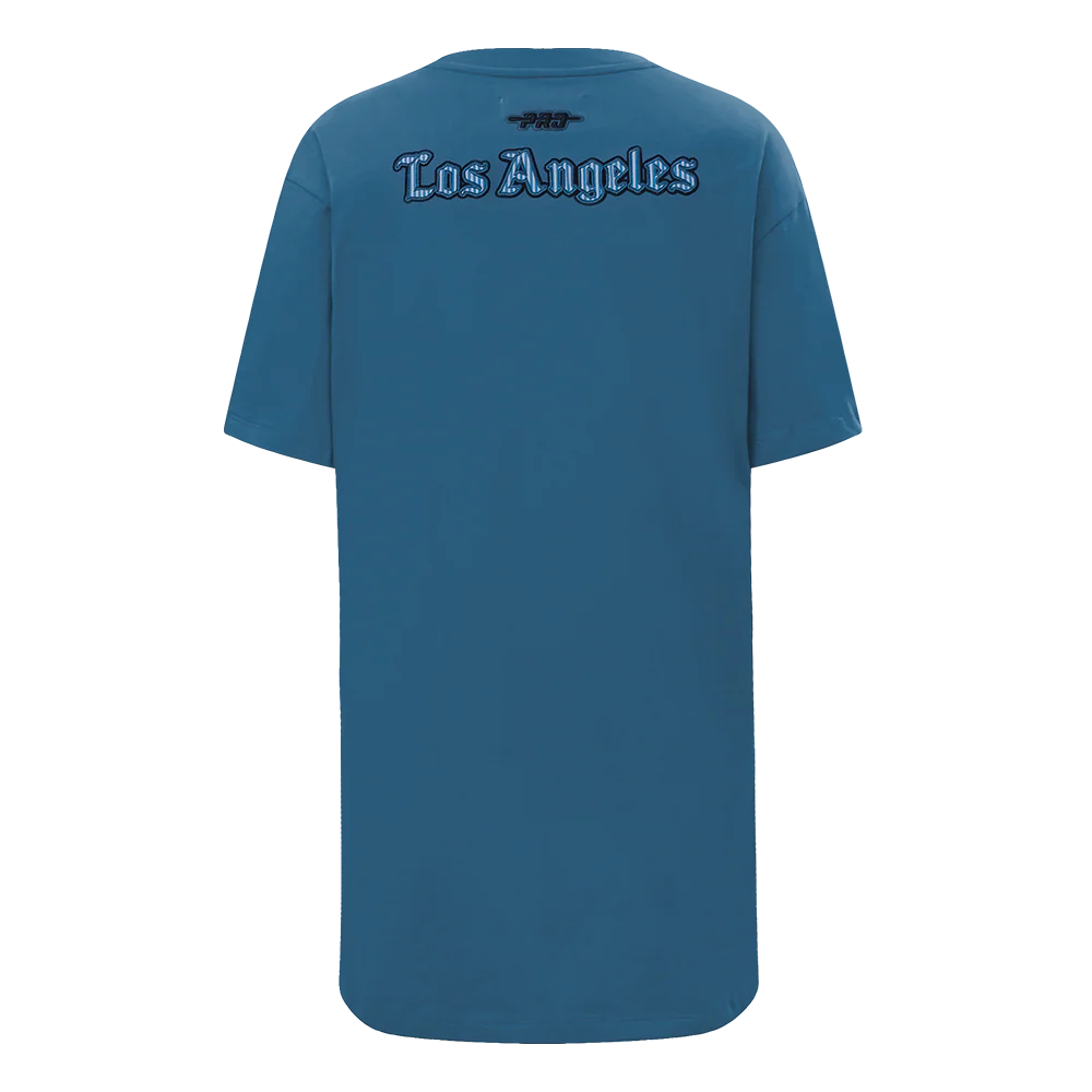 MLB LOS ANGELES DODGERS COUNTRY CLUB WOMEN'S TOP DRESS (STEEL BLUE) - Image 3