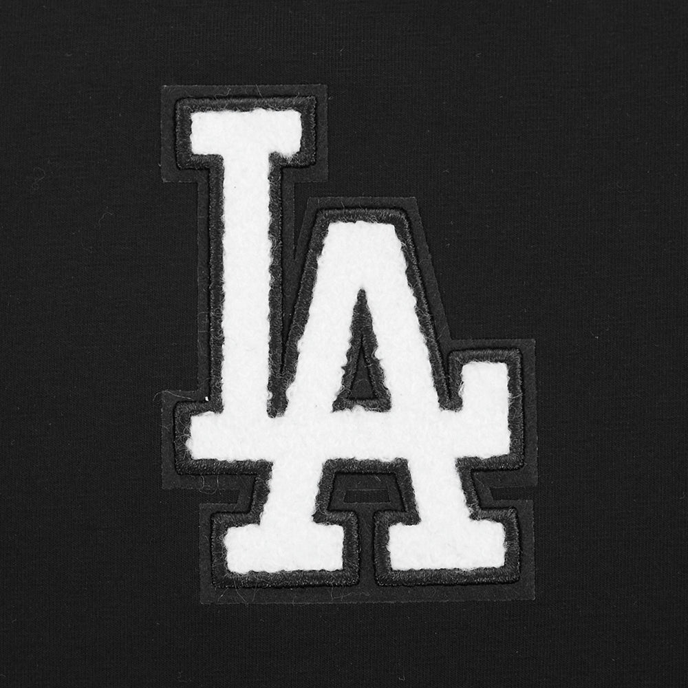 MLB LOS ANGELES DODGERS CLASSIC CHENILLE WOMEN'S BODYCON DRESS (BLACK) - Image 6