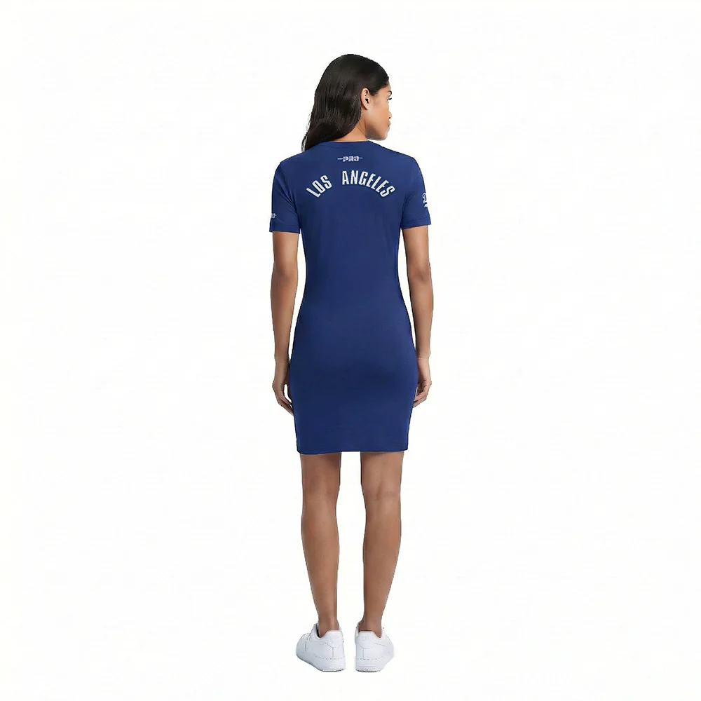 MLB LOS ANGELES DODGERS CLASSIC CHENILLE WOMEN'S BODYCON DRESS (DODGER BLUE) - Image 2