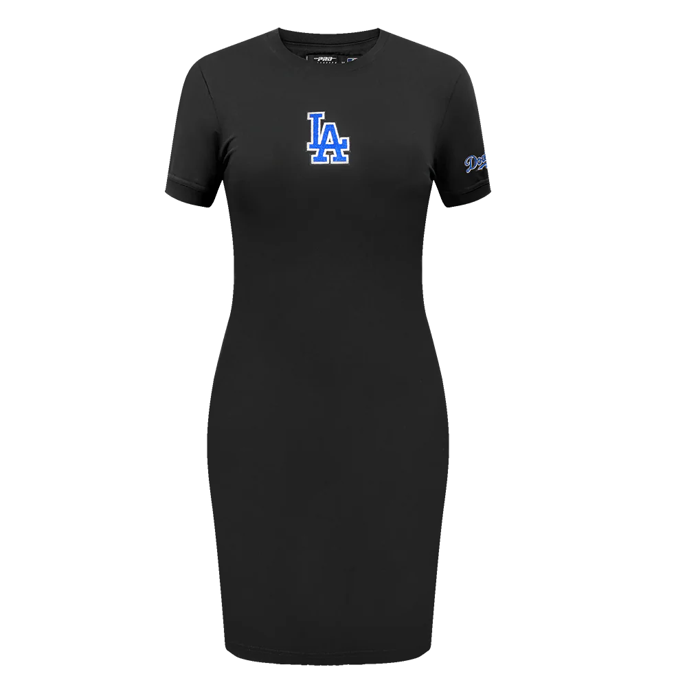 MLB LOS ANGELES DODGERS CLASSIC WOMEN'S BODYCON DRESS (BLACK)