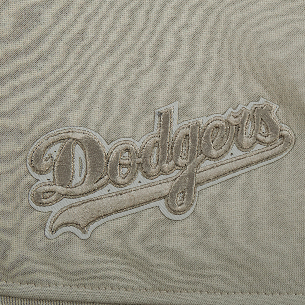 MLB LOS ANGELES DODGERS NEUTRAL BIG GIRL'S FLEECE CREWNECK (TAUPE) - Image 7