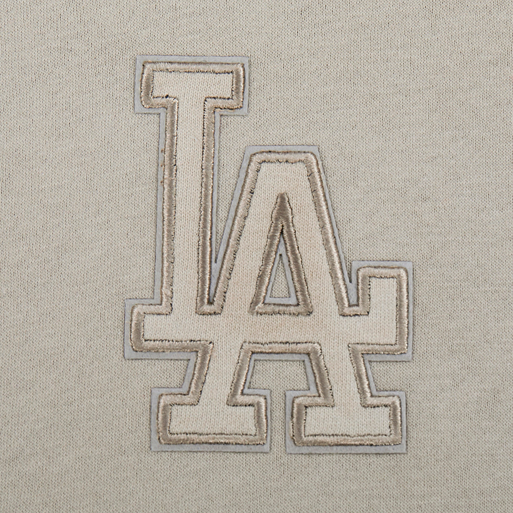 MLB LOS ANGELES DODGERS NEUTRAL BIG GIRL'S FLEECE PO HOODIE (TAUPE) - Image 5