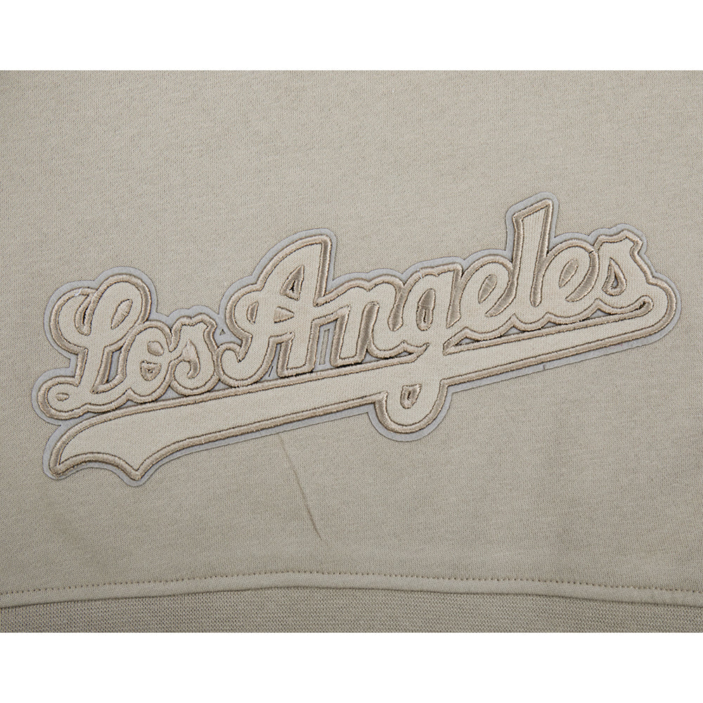 MLB LOS ANGELES DODGERS NEUTRAL BIG GIRL'S FLEECE PO HOODIE (TAUPE) - Image 7