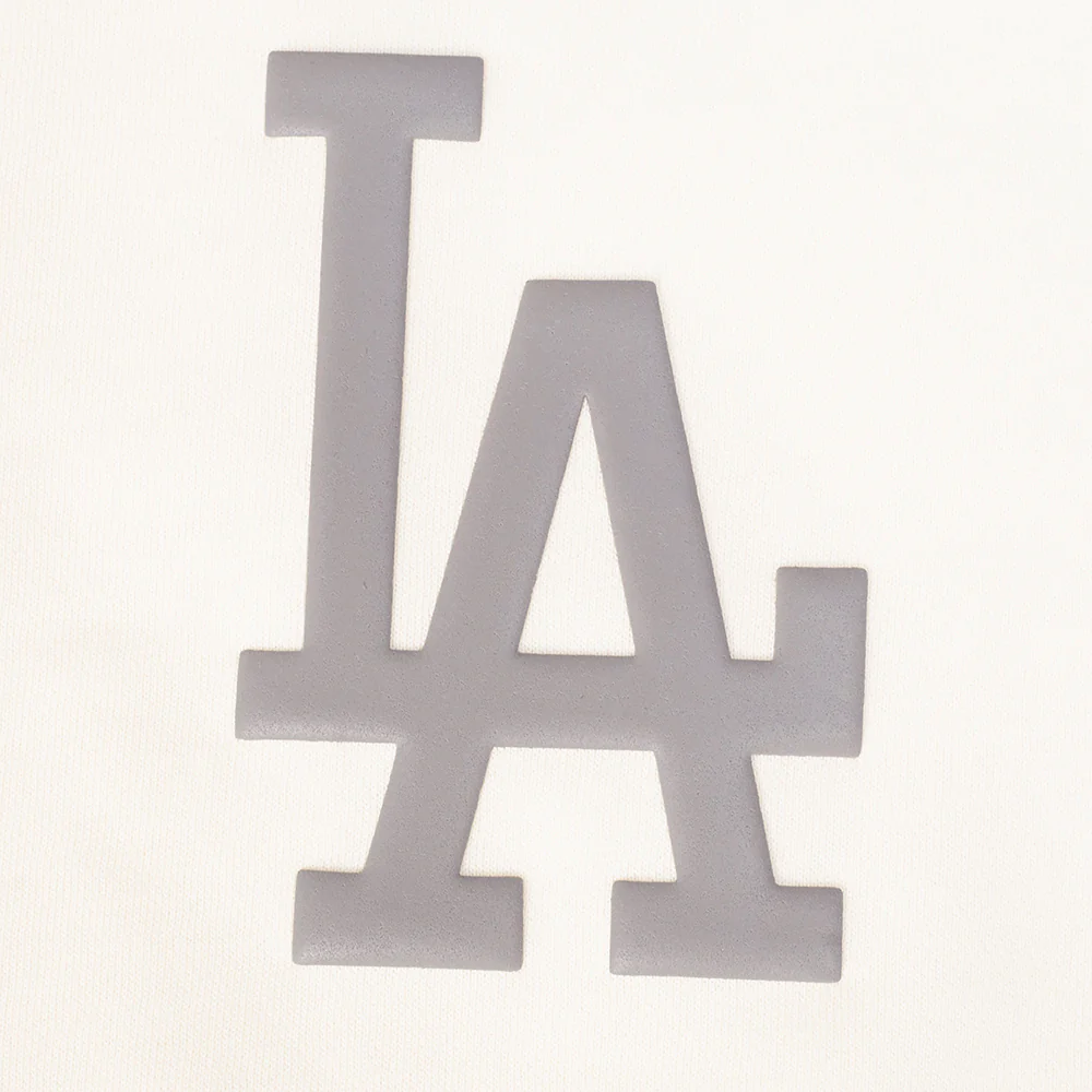 MLB LOS ANGELES DODGERS STREET TEAM WOMEN'S FLC CREWNECK (EGGSHELL) - Image 6