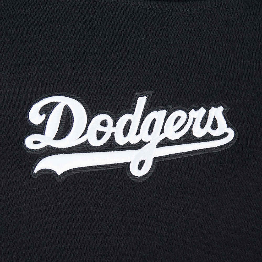 MLB LOS ANGELES DODGERS WINGSPAN WOMEN'S FLC CREWNECK (BLACK) - Image 6