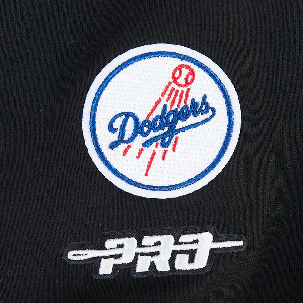 MLB LOS ANGELES DODGERS WINGSPAN WOMEN'S FLC CREWNECK (BLACK) - Image 8