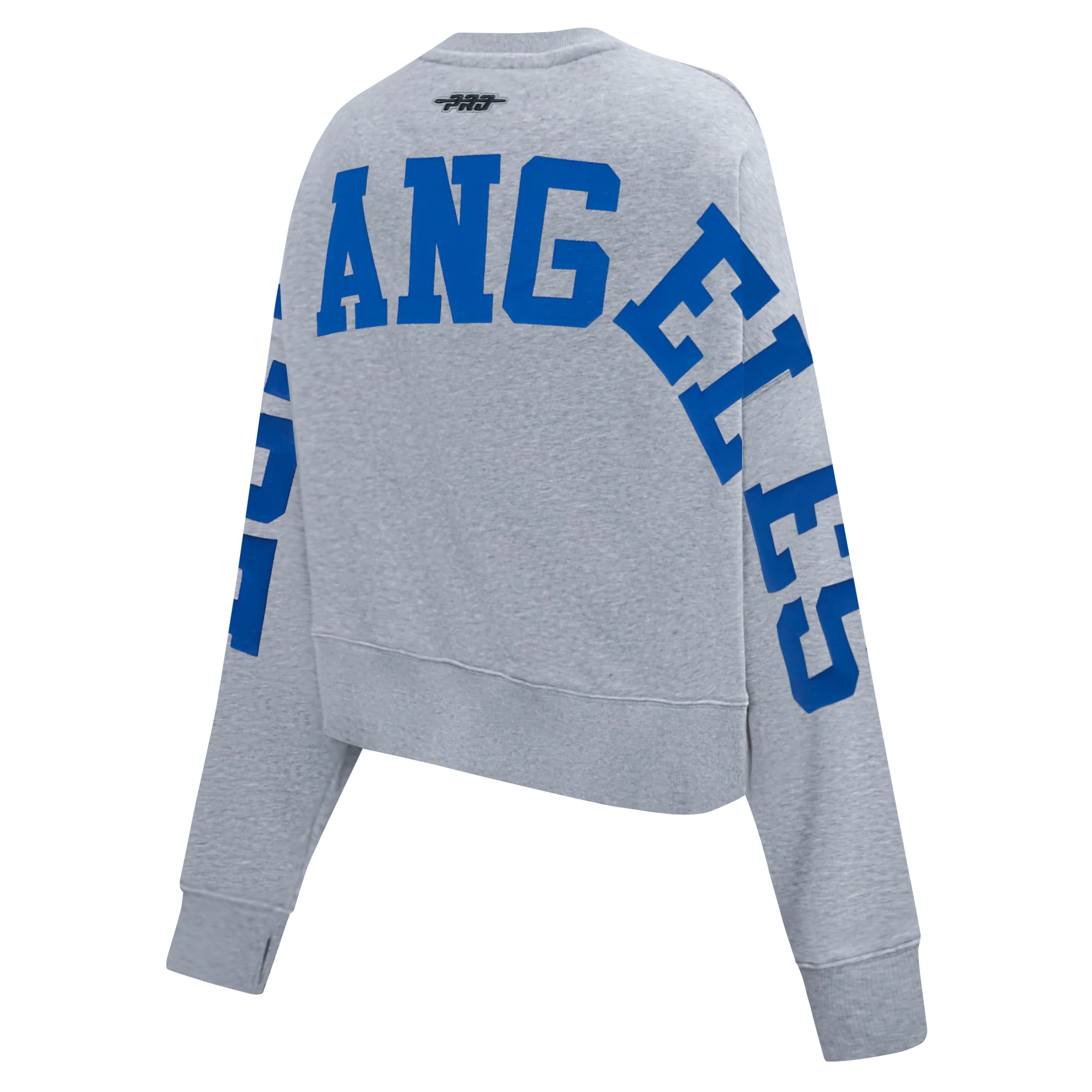 MLB LOS ANGELES DODGERS WINGSPAN WOMEN'S FLC CREWNECK (DARK HEATHER GRAY) - Image 6