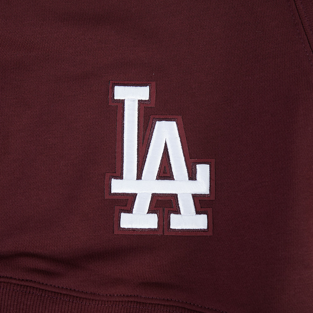 MLB LOS ANGELES DODGERS WINGSPAN WOMEN'S FLC CREWNECK (WINE) - Image 7