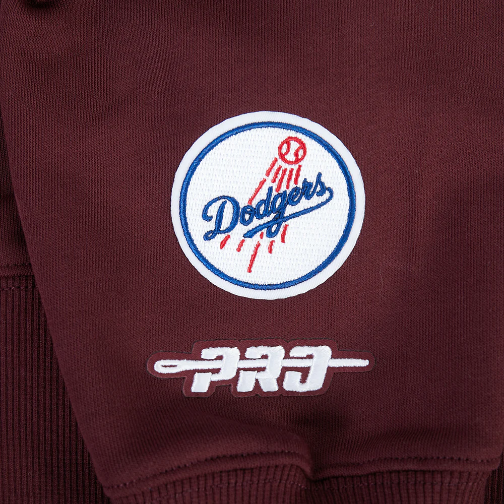 MLB LOS ANGELES DODGERS WINGSPAN WOMEN'S FLC CREWNECK (WINE) - Image 8