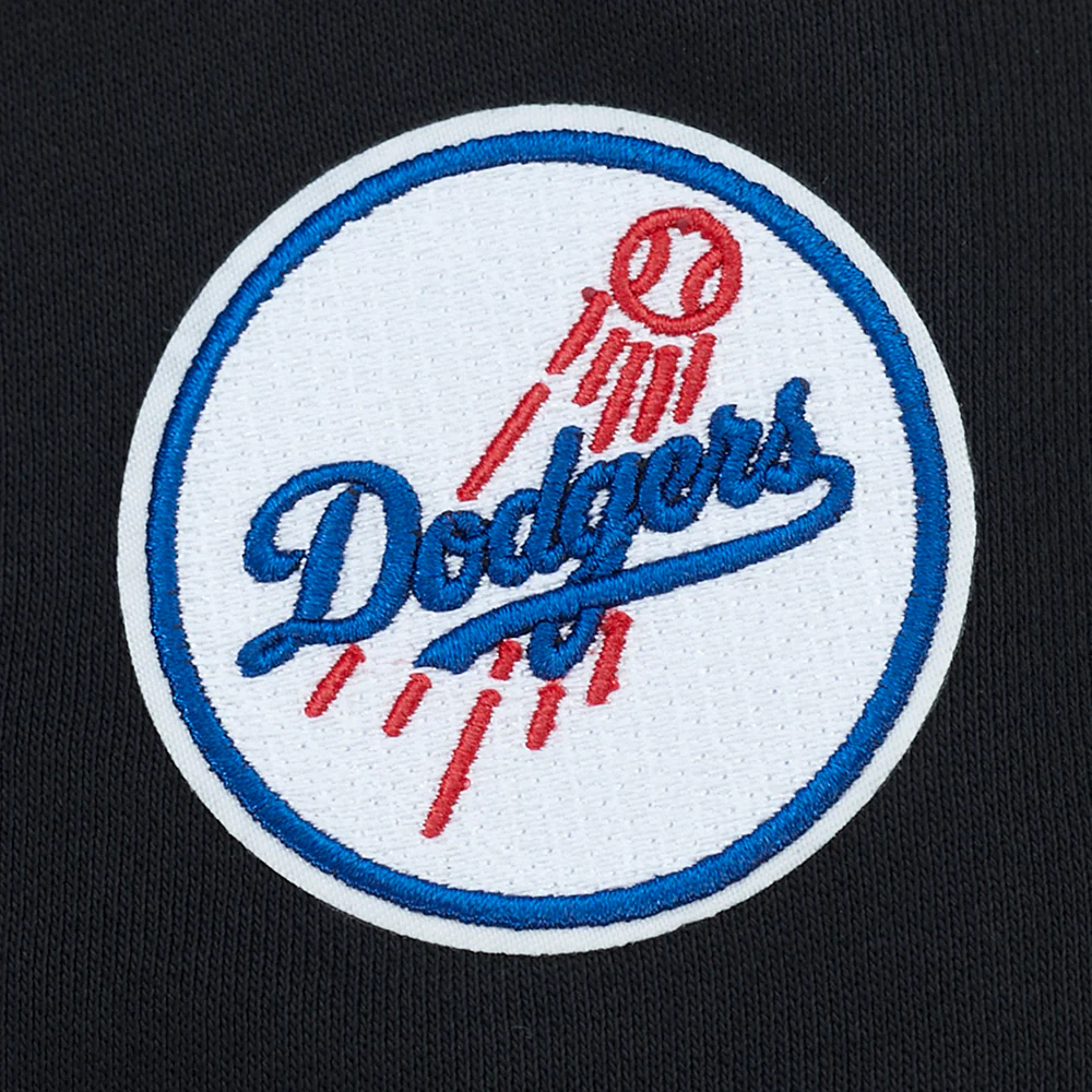 MLB LOS ANGELES DODGERS CLASSIC CHENILLE WOMEN'S FLC CREWNECK (BLACK) - Image 7
