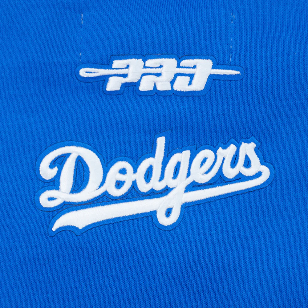 MLB LOS ANGELES DODGERS CLASSIC CHENILLE WOMEN'S FLC CREWNECK (DODGER BLUE) - Image 5