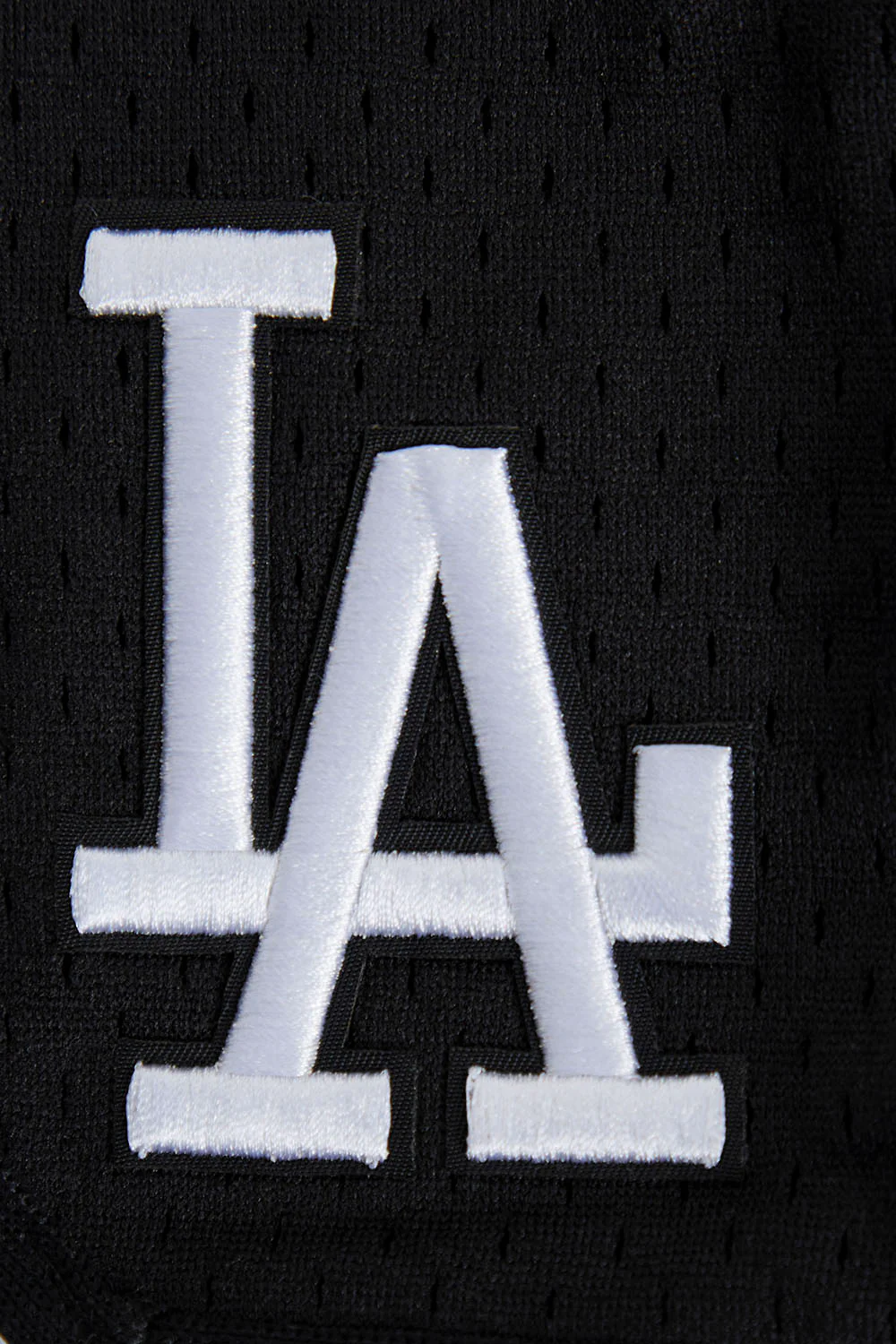 MLB LOS ANGELES DODGERS SCRIPT TAIL WOMEN'S MESH SHORT (BLACK) - Image 6