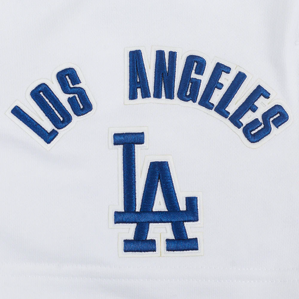 MLB LOS ANGELES DODGERS CLASSIC WOMEN'S FLEECE SHORT (WHITE) - Image 5