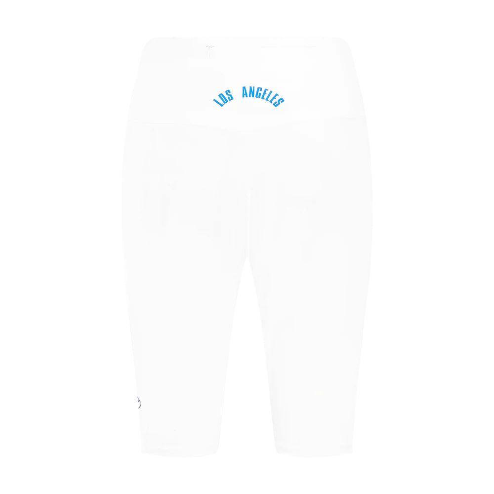 MLB LOS ANGELES DODGERS CLASSIC WOMEN'S COTTON BIKE SHORT (WHITE) - Image 4