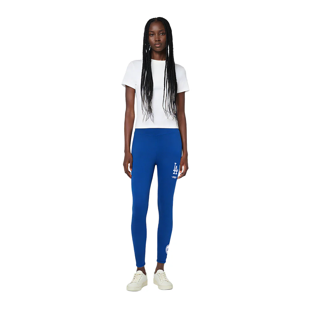MLB LOS ANGELES DODGERS CLASSIC CHENILLE WOMEN'S HW JERSEY LEGGING (DODGER BLUE) - Image 3