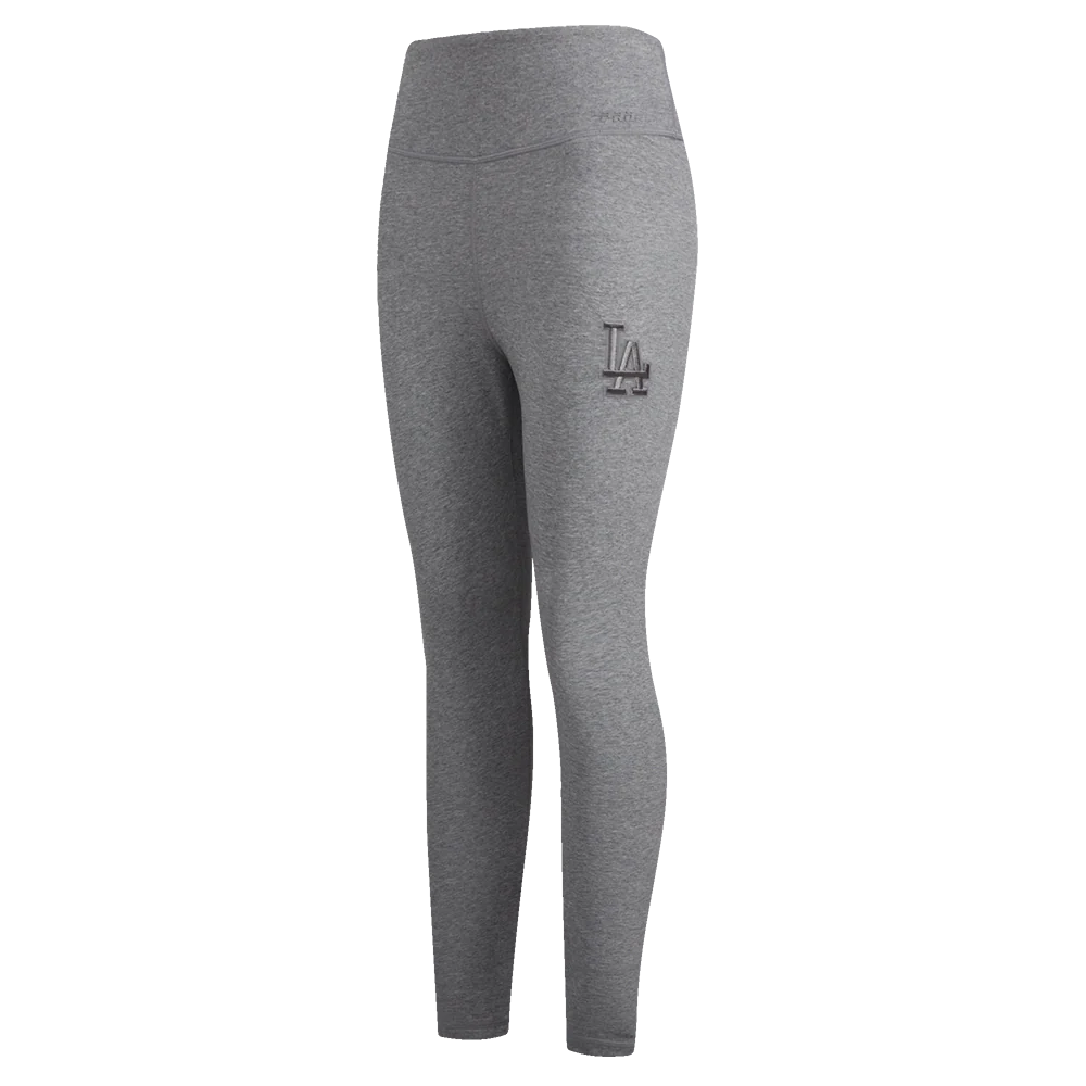 MLB LOS ANGELES DODGERS NEUTRAL HIGH WAIST JERSEY LEGGING (DARK HEATHER GRAY)