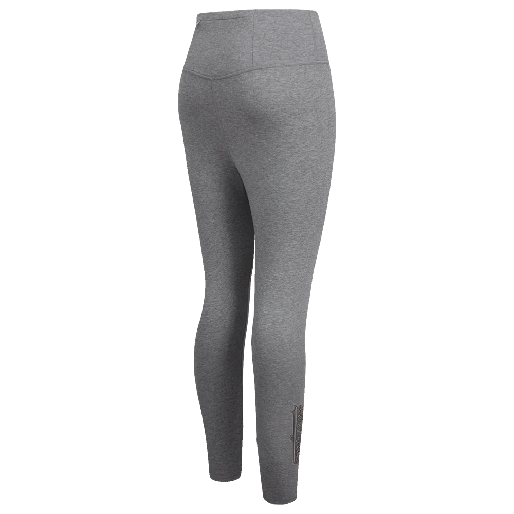 MLB LOS ANGELES DODGERS NEUTRAL HIGH WAIST JERSEY LEGGING (DARK HEATHER GRAY) - Image 3