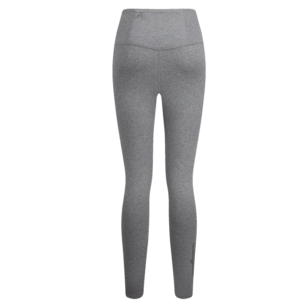 MLB LOS ANGELES DODGERS NEUTRAL HIGH WAIST JERSEY LEGGING (DARK HEATHER GRAY) - Image 4
