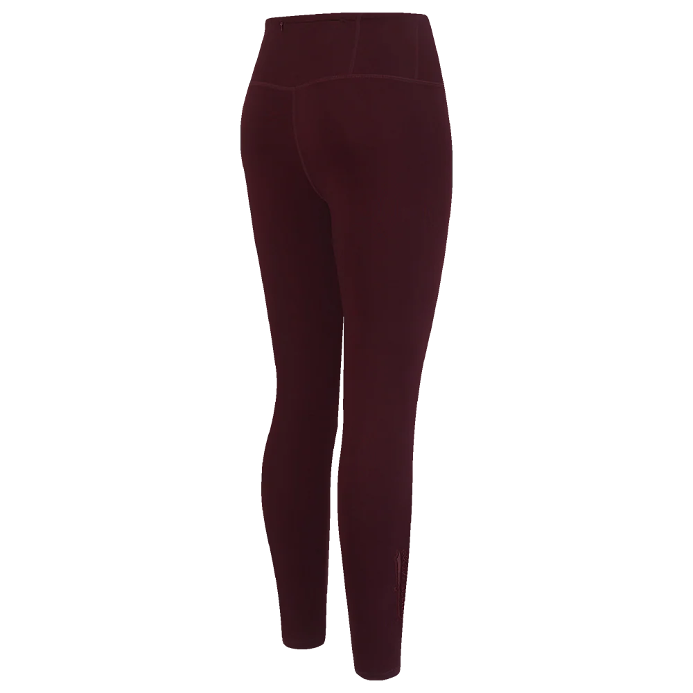 MLB LOS ANGELES DODGERS NEUTRAL HIGH WAIST JERSEY LEGGING (WINE) - Image 3