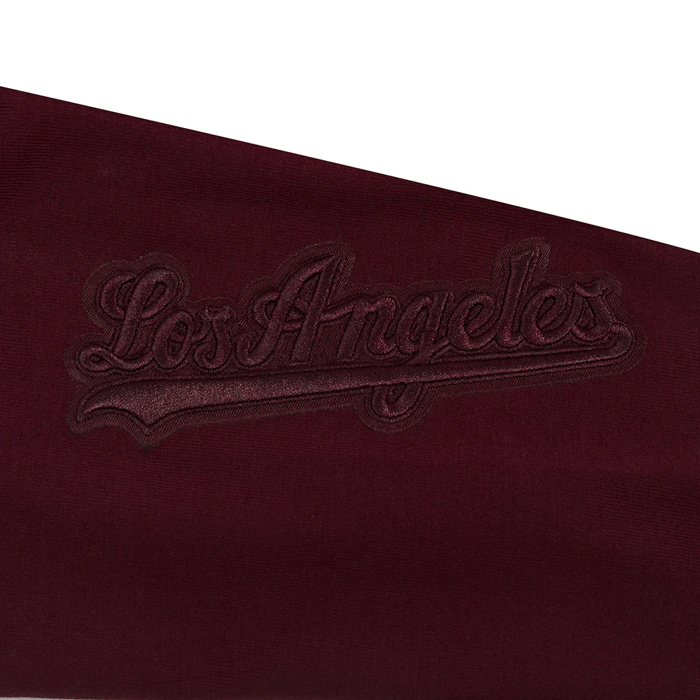 MLB LOS ANGELES DODGERS NEUTRAL HIGH WAIST JERSEY LEGGING (WINE) - Image 5