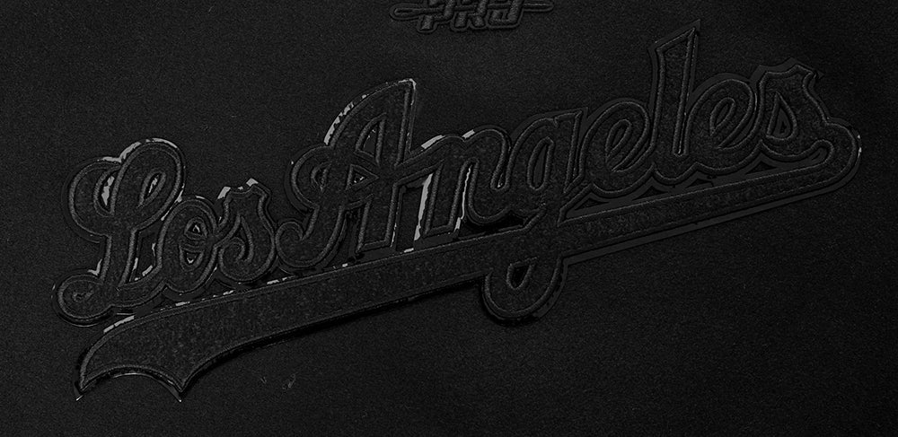 MLB LOS ANGELES DODGERS TRIPLE BLACK WOOL WOMEN'S VARSITY JACKET (TRIPLE BLACK) - Image 5