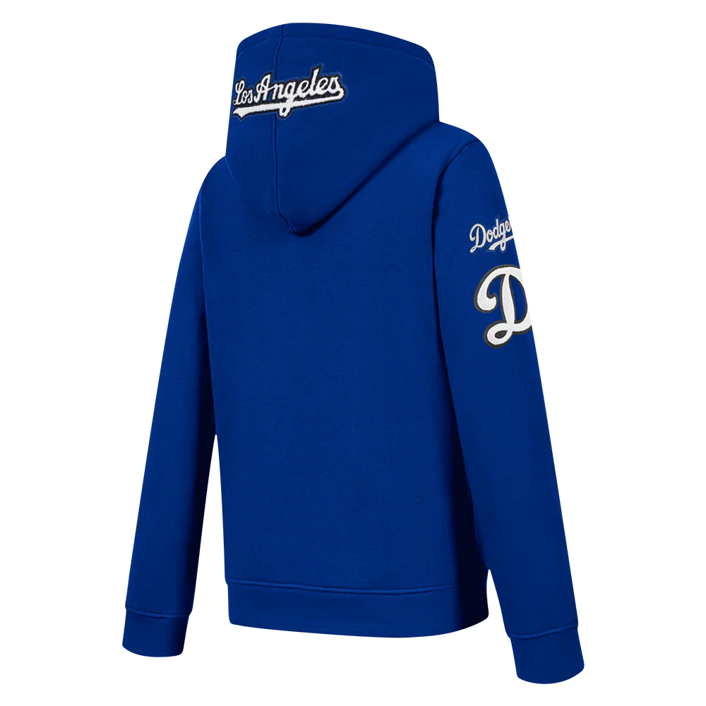 MLB LOS ANGELES DODGERS CLASSIC LITTLE BOYS FLEECE FZ HOODIE (DODGER BLUE) - Image 4